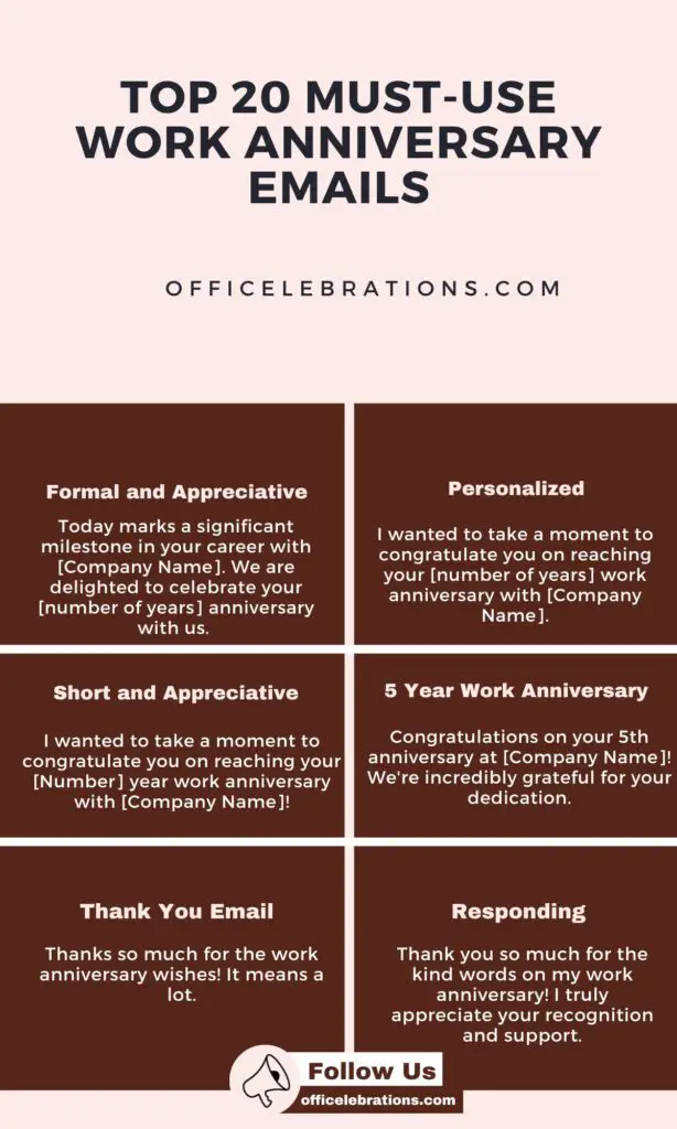 Work Anniversary Emails