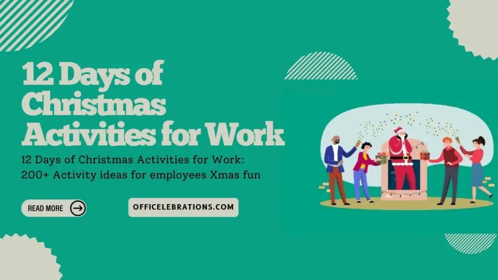 12 Days of Christmas Activities for Work