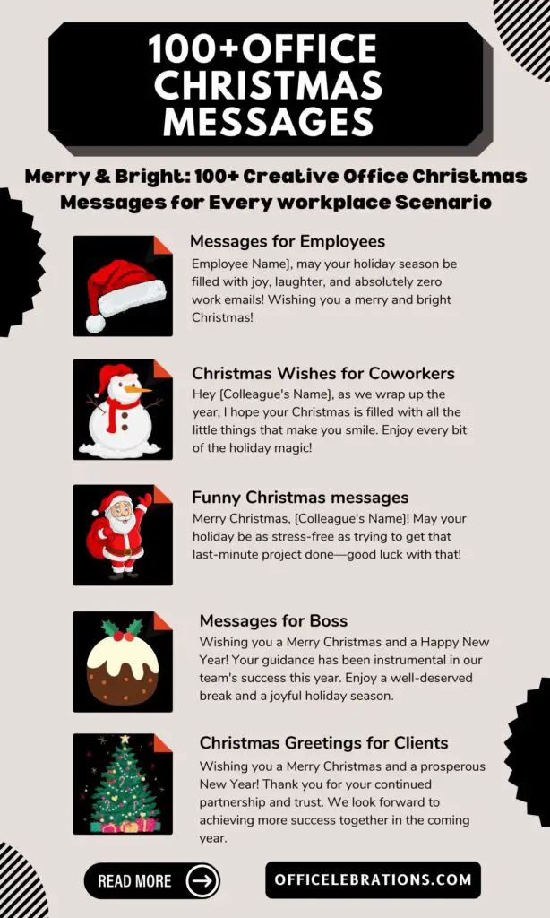 Merry & Bright: 100+ Creative Office Christmas Messages for Every workplace Scenario 1 Office Christmas Messages